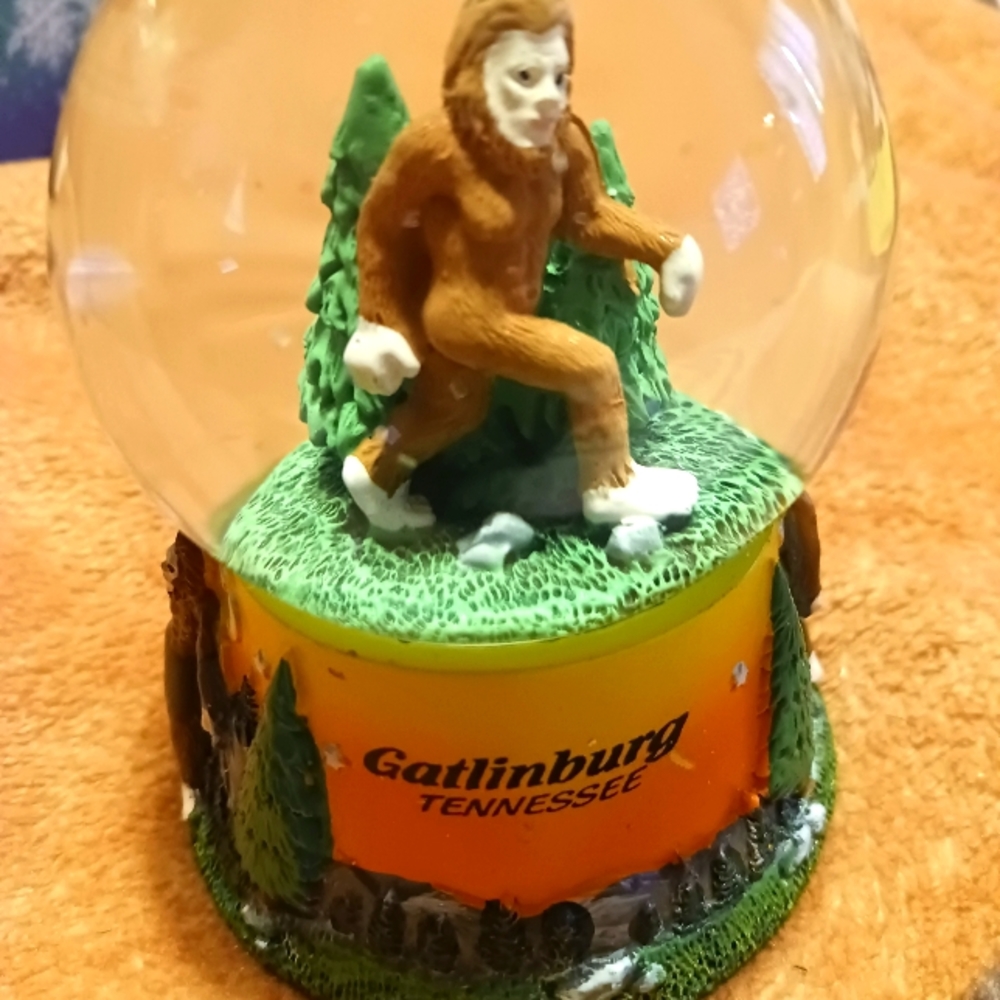 Bigfoot snow globe